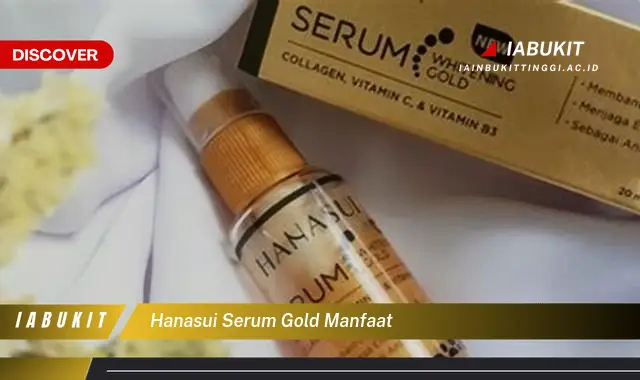 7 Manfaat Serum Gold Hanasui Yang Jarang Diketahui Discover