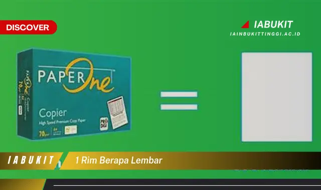 1 rim berapa lembar