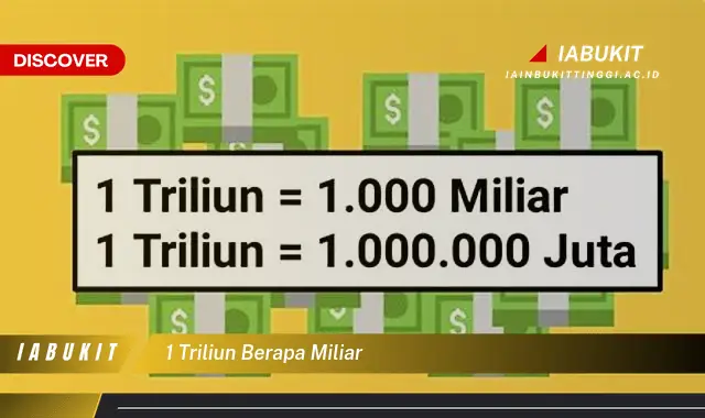 1 triliun berapa miliar