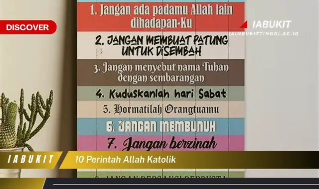 10 perintah allah katolik