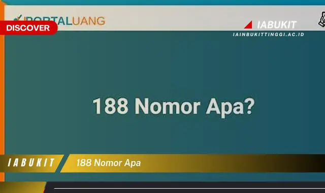 188 nomor apa