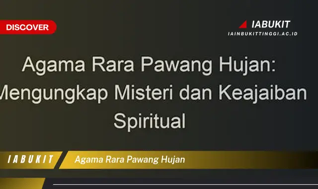 agama rara pawang hujan