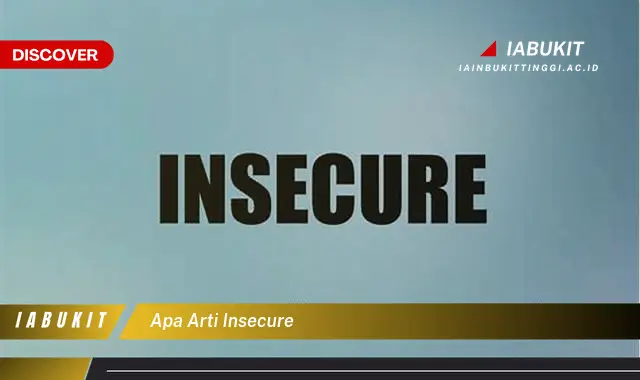 apa arti insecure