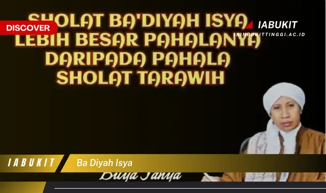 ba diyah isya