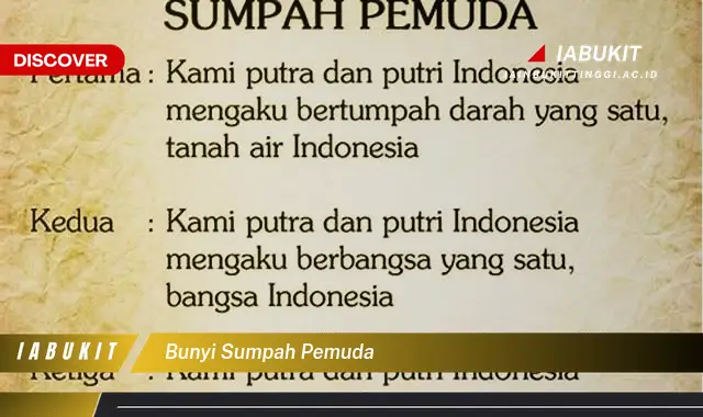 bunyi sumpah pemuda bunyi sumpah pemuda