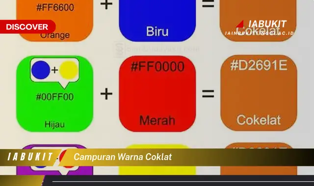 campuran warna coklat