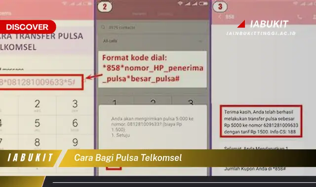 cara bagi pulsa telkomsel