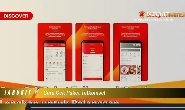 cara cek paket telkomsel