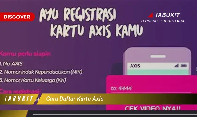 cara daftar kartu axis