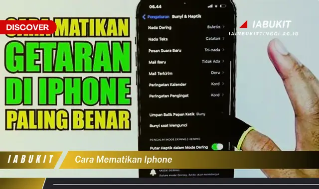 cara mematikan iphone