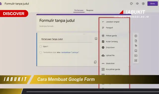 cara membuat google form