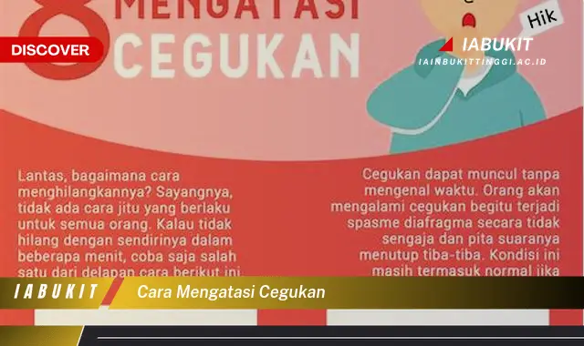 cara mengatasi cegukan