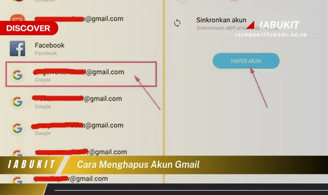 cara menghapus akun gmail