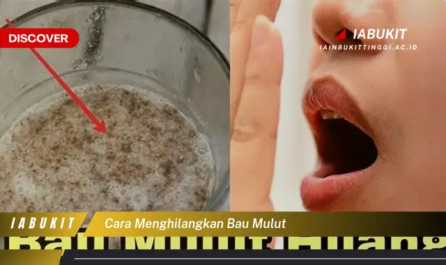 cara menghilangkan bau mulut