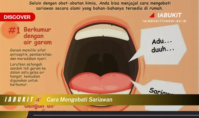 cara mengobati sariawan