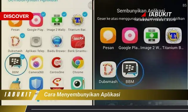 cara menyembunyikan aplikasi