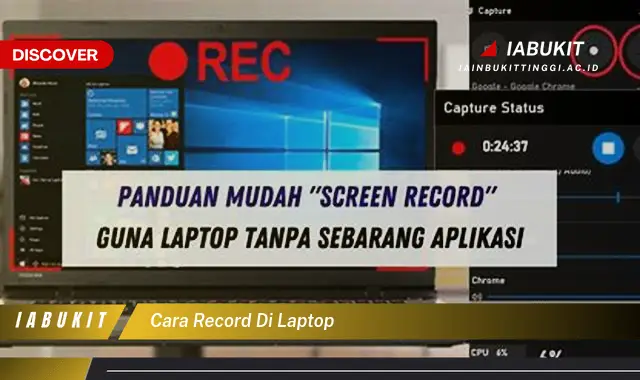 cara record di laptop