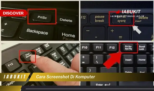 cara screenshot di komputer