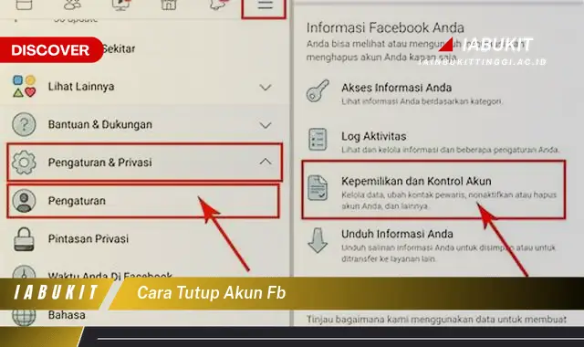 cara tutup akun fb cara tutup akun fb