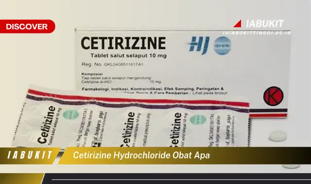 Intip Rahasia Cetirizine Hydrochloride yang Jarang Diketahui!