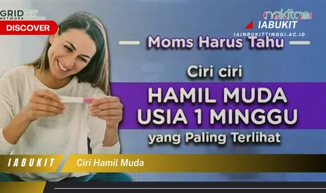 ciri hamil muda