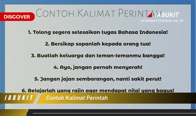 contoh kalimat perintah contoh kalimat perintah