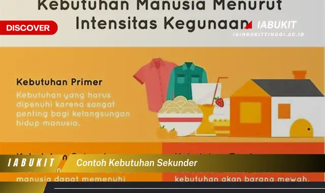 contoh kebutuhan sekunder