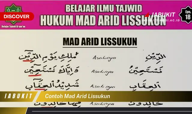 contoh mad arid lissukun