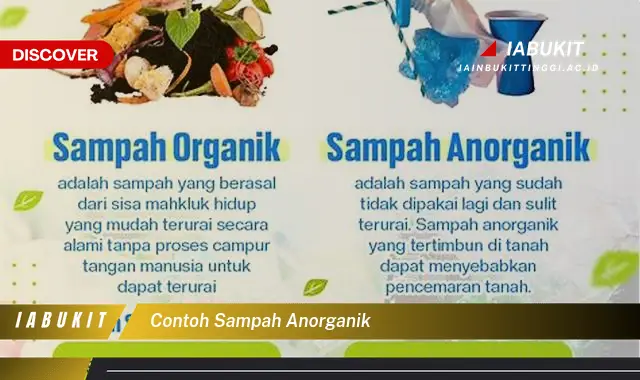 contoh sampah anorganik