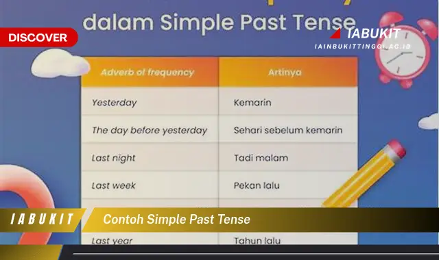 contoh simple past tense
