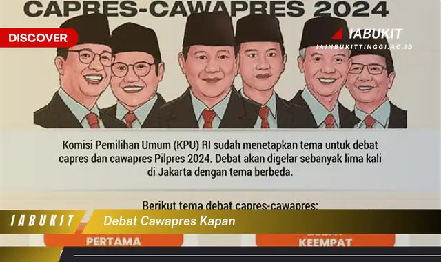 debat cawapres kapan