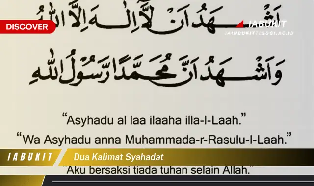 dua kalimat syahadat