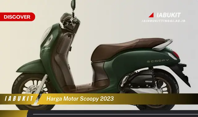 harga motor scoopy 2023