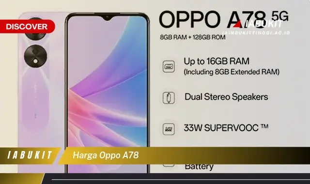 harga oppo a78