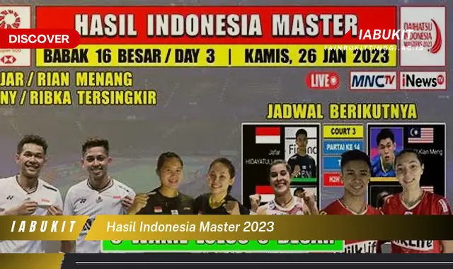 hasil indonesia master 2023