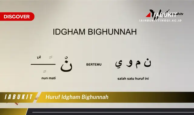 huruf idgham bighunnah