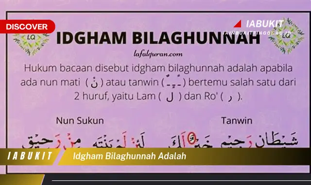 idgham bilaghunnah adalah