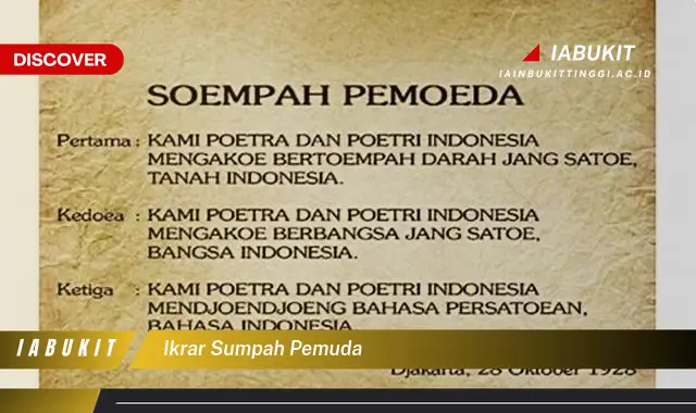 ikrar sumpah pemuda