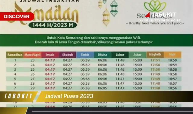 jadwal puasa 2023