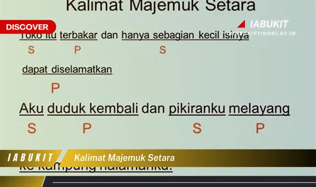 kalimat majemuk setara