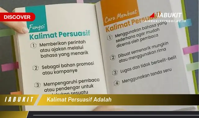 kalimat persuasif adalah