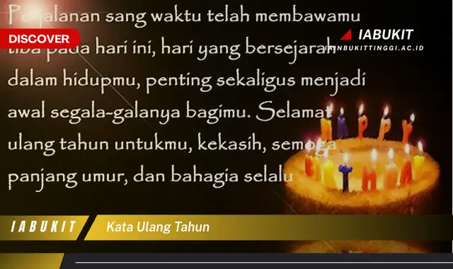 kata ulang tahun