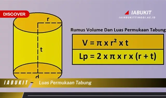 luas permukaan tabung