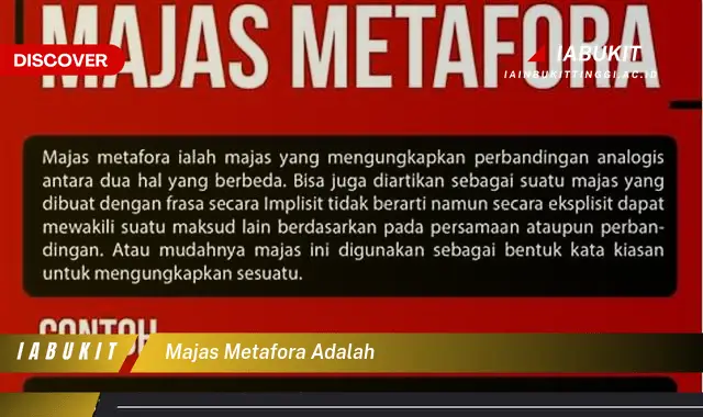 majas metafora adalah