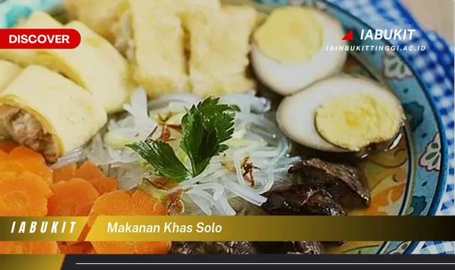 makanan khas solo