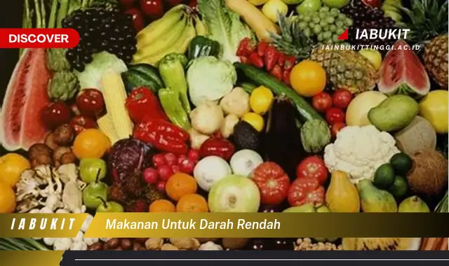 makanan untuk darah rendah