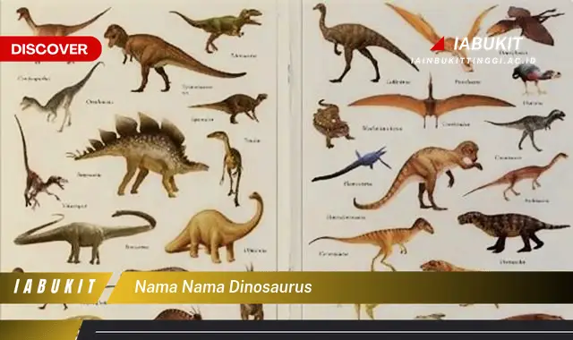 nama nama dinosaurus