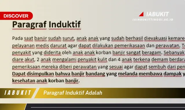 paragraf induktif adalah