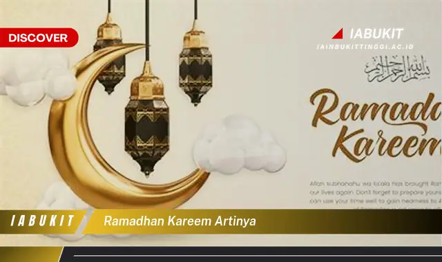 ramadhan kareem artinya