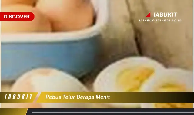 rebus telur berapa menit